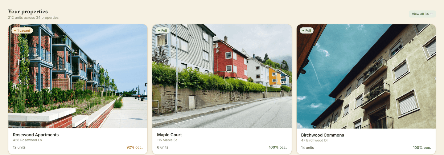Larkspur Property — Property management platform