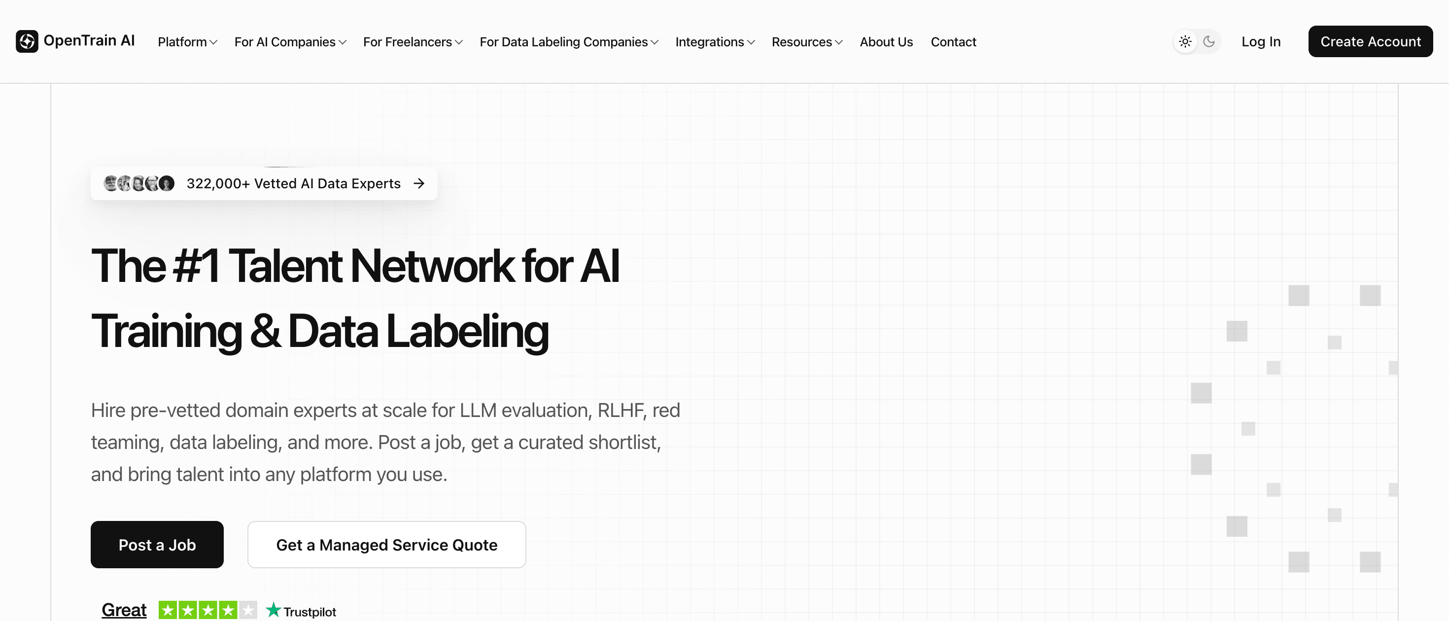 OpenTrain AI — Marketplace + native app