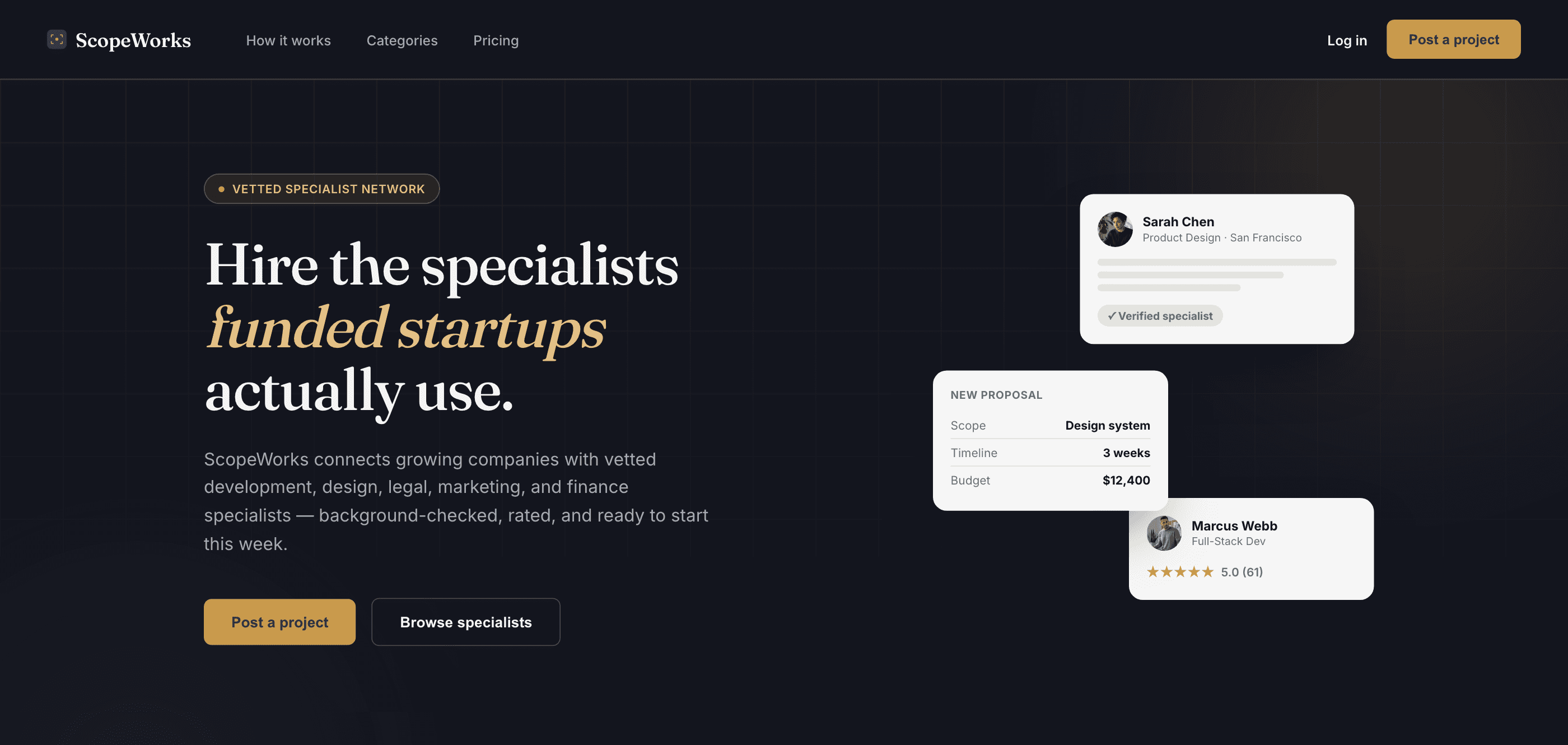 ScopeWorks homepage