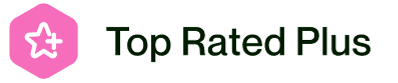 Upwork Top Rated Plus badge